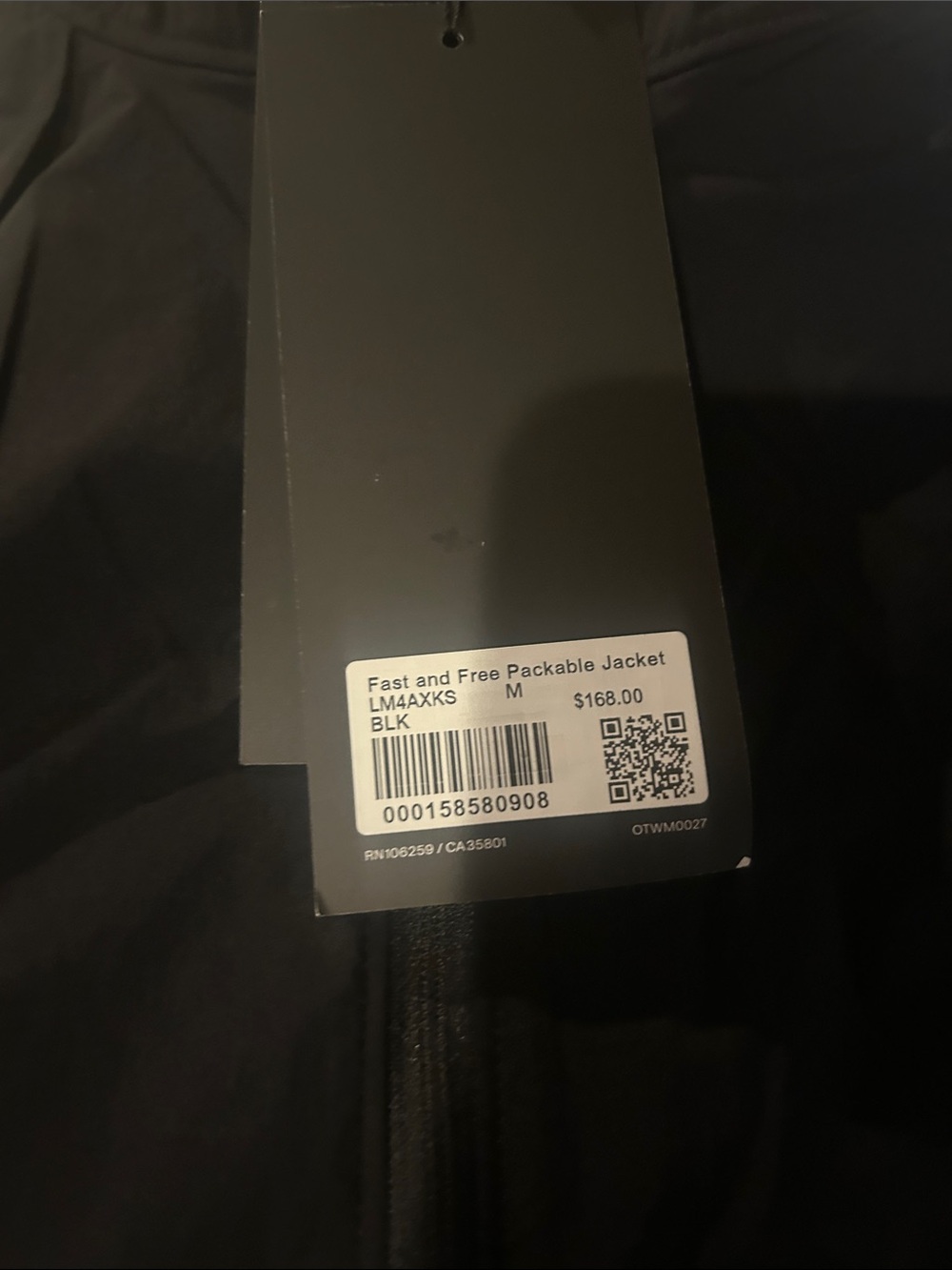 Nwt lululemon fast and free packable jacket - Picture 3 of 4
